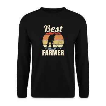 Meilleur agriculteur - Sweat-shirt Unisexe - noir - Devant - Alina (178cm) & Michal (187cm)