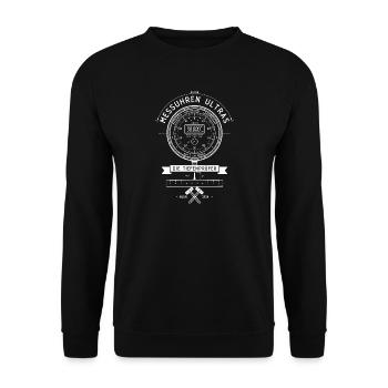 Präzisionsuhr Dial Retro - Unisex Pullover - Schwarz - Vorne - Alina (178cm) & Michal (187cm)