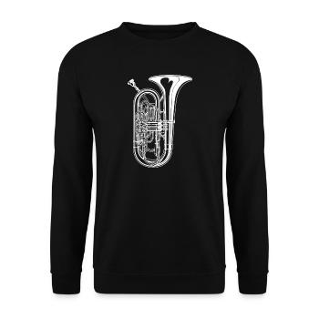 Tuba - Unisex Pullover - Schwarz - Vorne - Alina (178cm) & Michal (187cm)