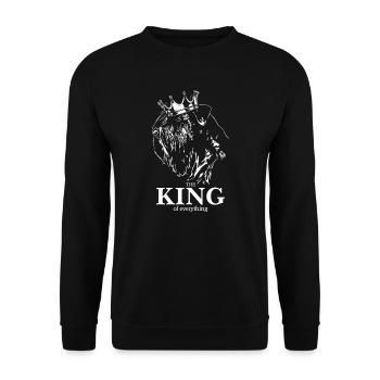 Schnauzer géant Roi de tout Chiens Wilsigns - Sweat-shirt Unisexe - noir - Devant - Alina (178cm) & Michal (187cm)