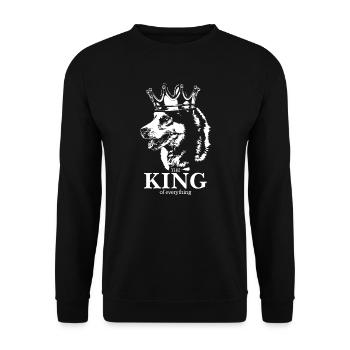 Husky sibérien roi chien disant chiens Wilsigns - Sweat-shirt Unisexe - noir - Devant - Alina (178cm) & Michal (187cm)