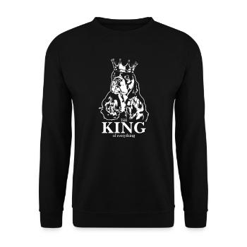 American Cocker Spaniel roi de tout les chiens - Sweat-shirt Unisexe - noir - Devant - Alina (178cm) & Michal (187cm)