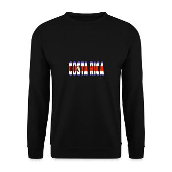 Couleurs des lettres du drapeau du COSTA RICA - Sweat-shirt Unisexe - noir - Devant - Alina (178cm) & Michal (187cm)