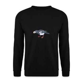 Elster - Unisex Pullover - Schwarz - Vorne - Alina (178cm) & Michal (187cm)
