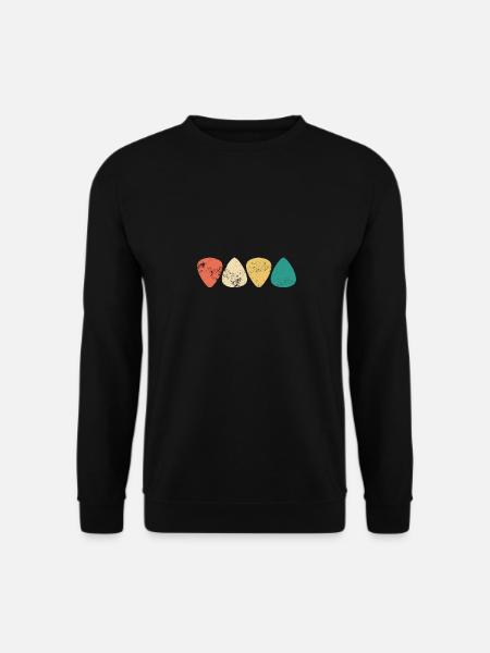 Vintage plectrum - guitar bassist bass guitar - Unisex Sweatshirt - black