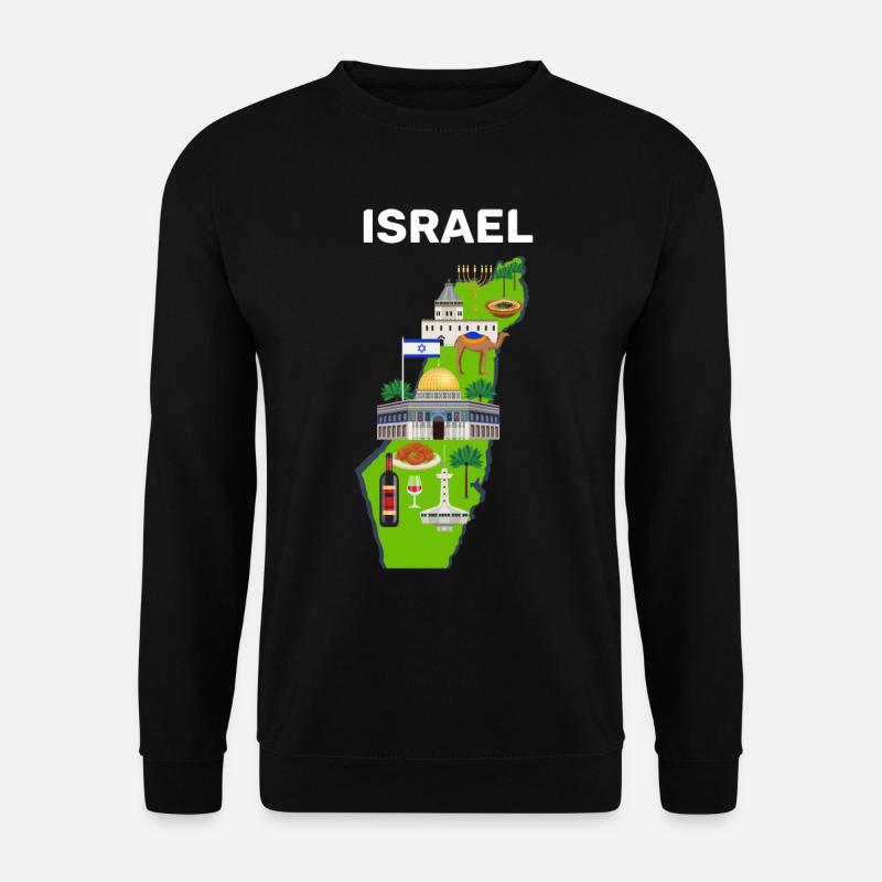 Israel - Unisex Pullover - Schwarz