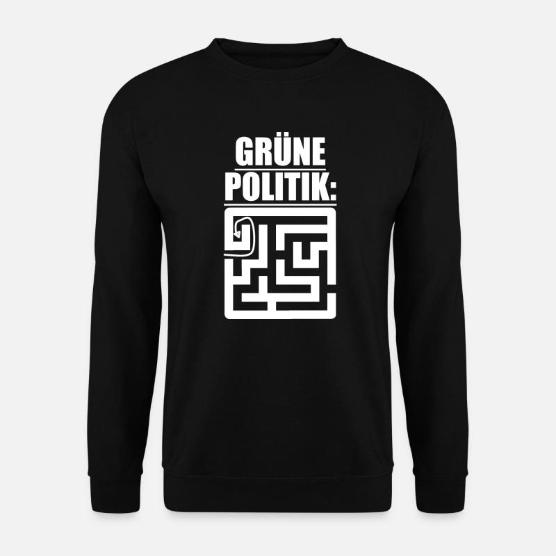 Witze Grüne Die Grünen Habeck Baerbock Partei Öko - Unisex Pullover - Schwarz