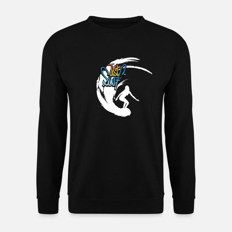 Just Surf - Unisex Pullover - Schwarz