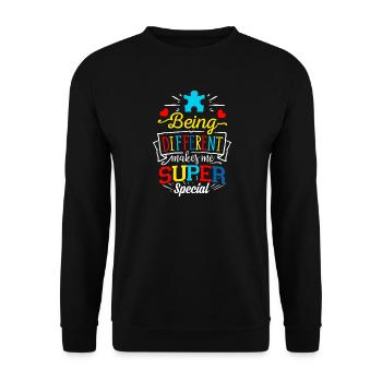 Autisme Autiste ADHD Autisme Asperger Cadeau - Sweat-shirt Unisexe - noir - Devant - Alina (178cm) & Michal (187cm)