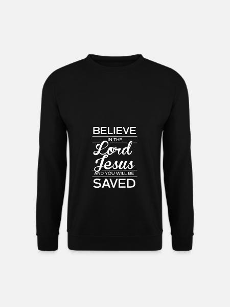 Glaube an Jesus - Unisex Pullover - Schwarz