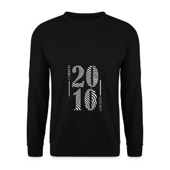 2010 Limited Zebra Edition - Unisex Sweatshirt - black - Front - Alina (178cm) & Michal (187cm)