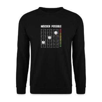 Mischen Possible - Unisex Pullover - Schwarz - Vorne - Alina (178cm) & Michal (187cm)