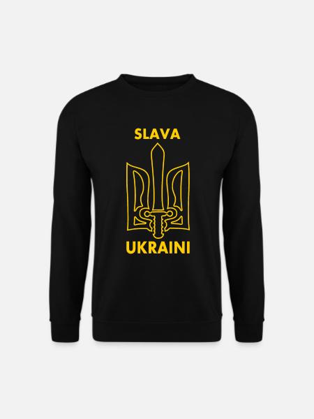 Slava ukraini - Unisex Sweatshirt - black