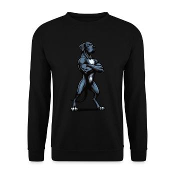 Great Dane Great Dane Owner Great Dane Fan - Unisex Sweatshirt - black - Front - Alina (178cm) & Michal (187cm)