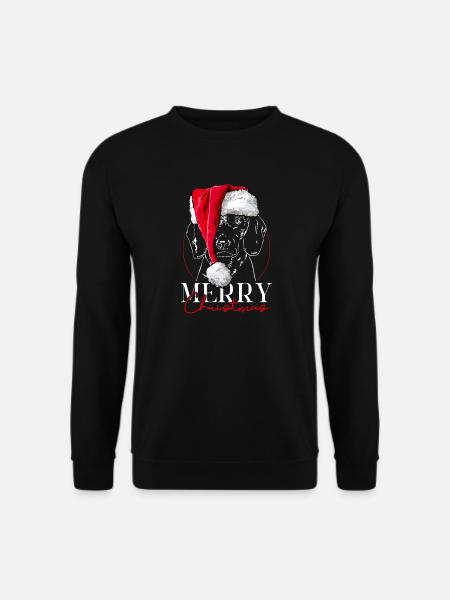 BAYERISCHER GEBIRGSSCHWEISSHUND Merry Christmas - Unisex Pullover - Schwarz