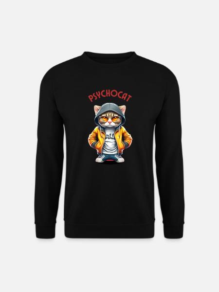 PSYCHOCAT - Unisex Pullover - Schwarz