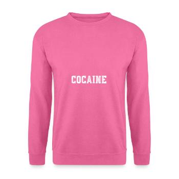 Koks Kokain Drogen lustiges Druffi Party Geschenk - Unisex Pullover - Pink - Vorne
