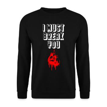 Je dois te casser la boxe - Sweat-shirt Unisexe - noir - Devant - Alina (178cm) & Michal (187cm)