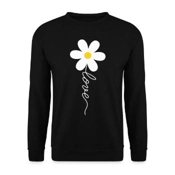 Love Blume - Unisex Pullover - Schwarz - Vorne - Alina (178cm) & Michal (187cm)