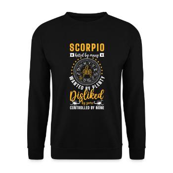 Zodiac Sign Zodiac Star Element - Unisex Sweatshirt - black - Front - Alina (178cm) & Michal (187cm)