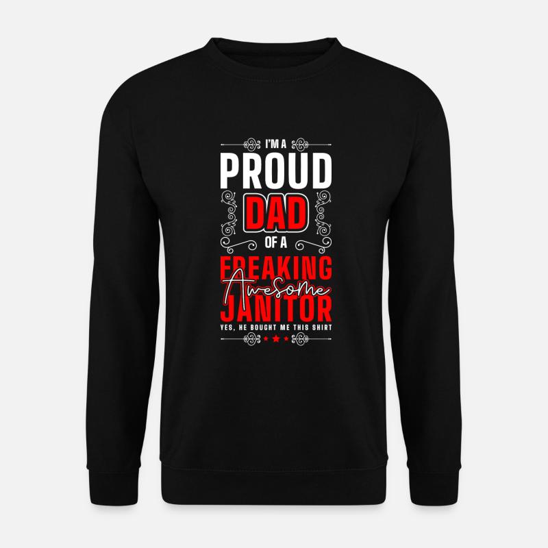 Caretaker Profession Cleaner Keychain - Unisex Sweatshirt - black