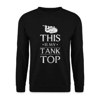 Kampfpanzer Kampf Panzerung - Unisex Pullover - Schwarz - Vorne - Alina (178cm) & Michal (187cm)