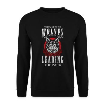 , Work, Colleague, Employee - Unisex Sweatshirt - black - Front - Alina (178cm) & Michal (187cm)