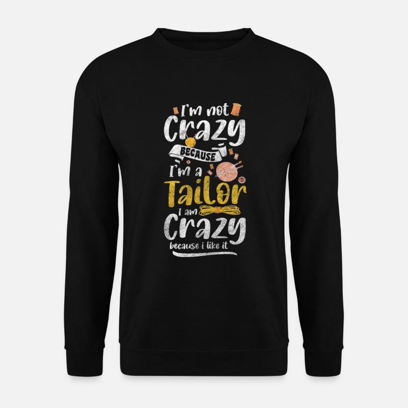 Clothing Thread Handmade Knitting - Unisex Sweatshirt - black