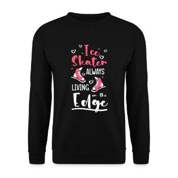 Eisläufer Schlittschuhe Eishockey - Unisex Pullover - Schwarz - Vorne - Alina (178cm) & Michal (187cm)