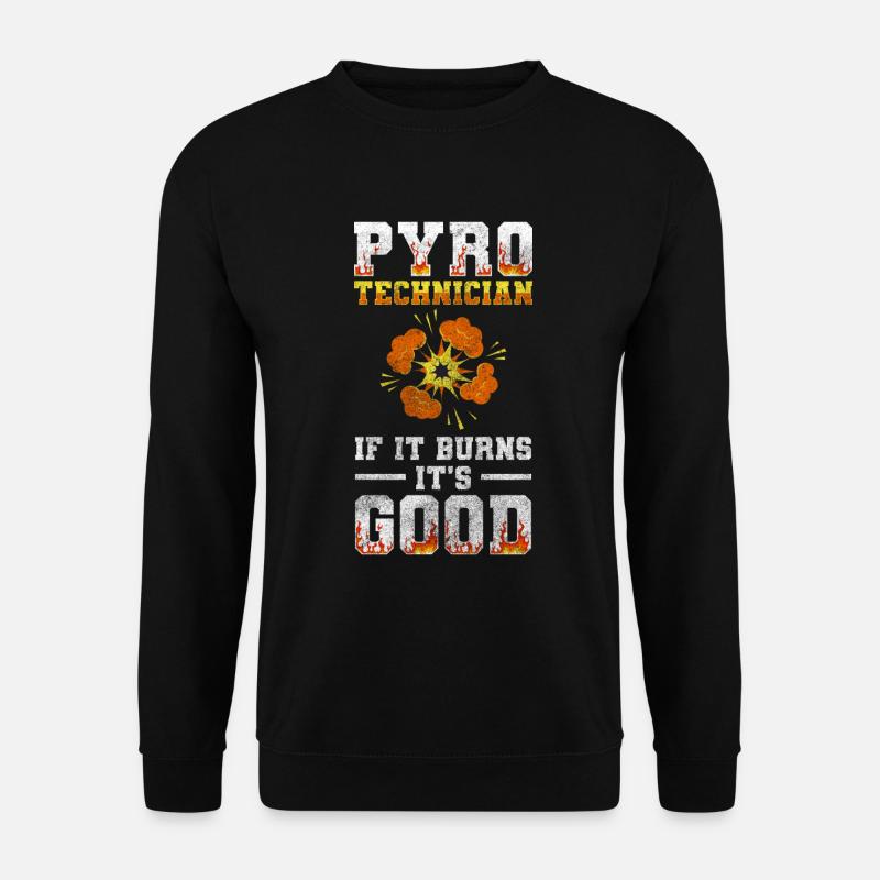 Pyro Böllern Wunderschön Eventshow - Unisex Pullover - Schwarz