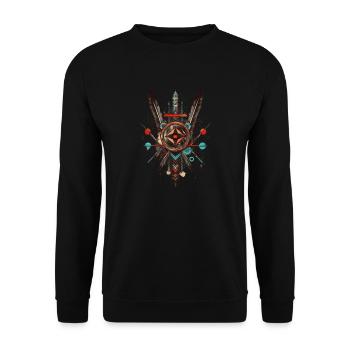 Dream Catcher - Unisex Sweatshirt - black - Front - Alina (178cm) & Michal (187cm)