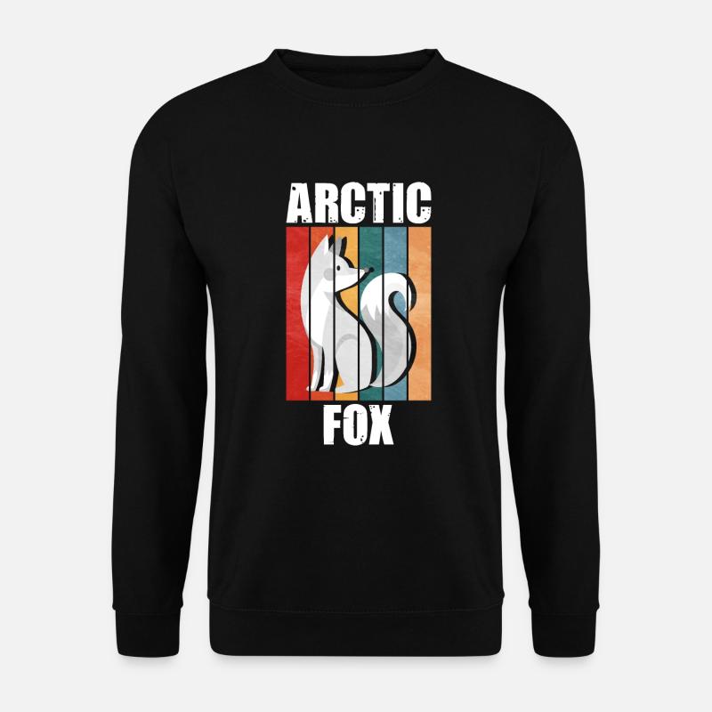 Niedliches Polarfuchs-Geschenk - Unisex Pullover - Schwarz