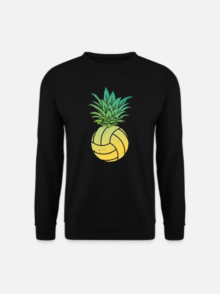 Cadeau drôle de fruits tropicaux de volley-ball d'ananas - Sweat-shirt Unisexe - noir