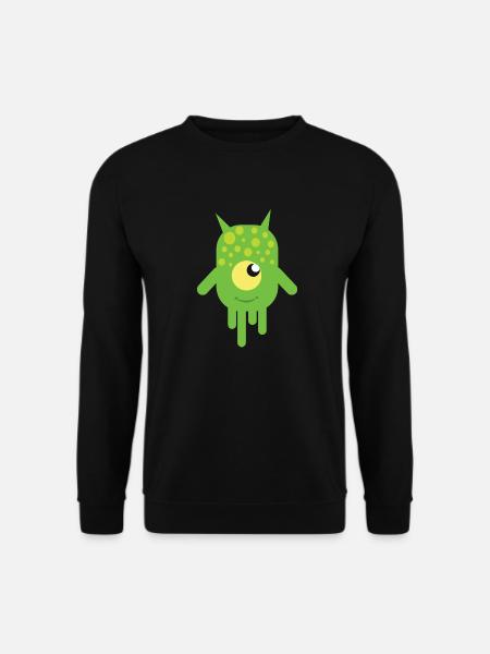 Green Slimy Monster - Unisex Sweatshirt - black