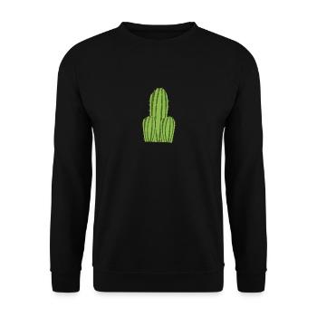 Pénis de cactus - Sweat-shirt Unisexe - noir - Devant - Alina (178cm) & Michal (187cm)