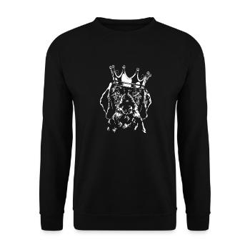 TECKEL DE LA COURONNE CHIENS Chien Wilsigns - Sweat-shirt Unisexe - noir - Devant - Alina (178cm) & Michal (187cm)