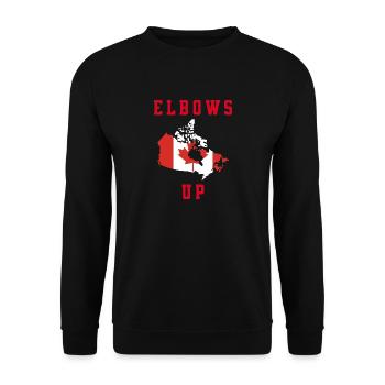 Elbows up - Unisex Sweatshirt - black - Front - Alina (178cm) & Michal (187cm)