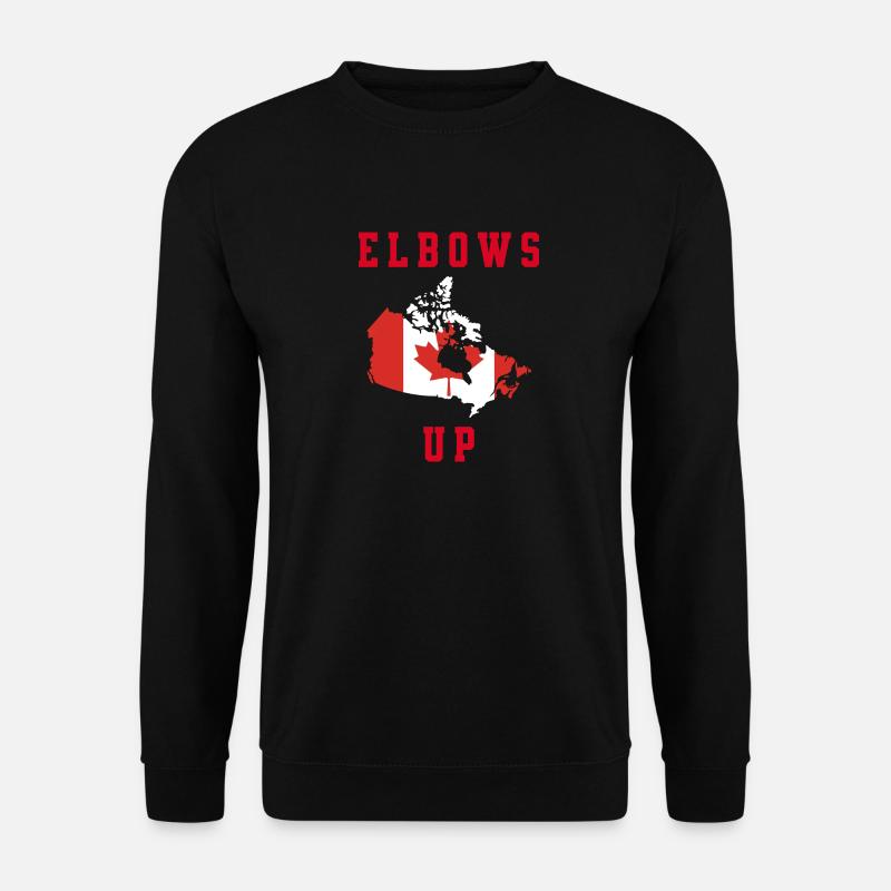 Elbows up - Unisex Pullover - Schwarz