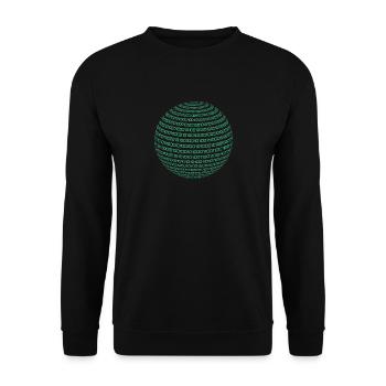 Binary Code Code Computer Science Nerd Student Gift - Unisex Sweatshirt - black - Front - Alina (178cm) & Michal (187cm)