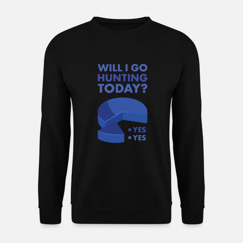 Hunter Will I Knit Today - Unisex Sweatshirt - black