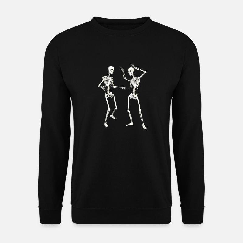 tanzende Skelette (DD) - Unisex Pullover - Schwarz