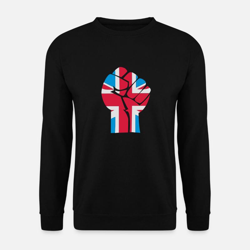 fist_uk_3clr - Unisex Pullover - Schwarz