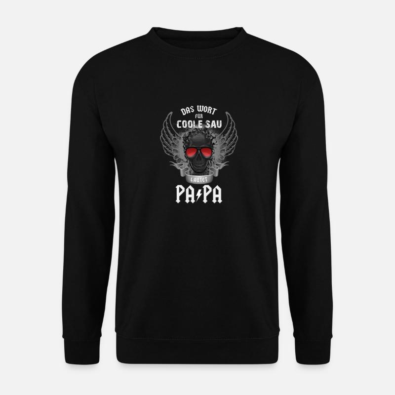 Papa Coole Sau - Unisex Pullover - Schwarz