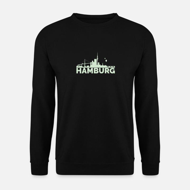 Hamburg - Unisex Pullover - Schwarz