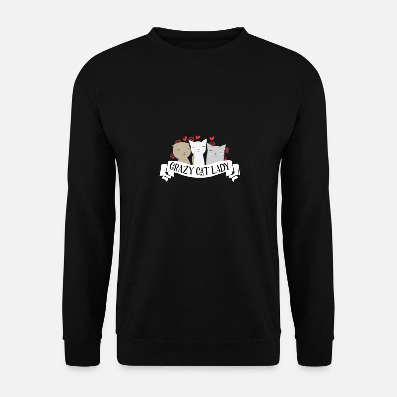 Katze Katzen - Unisex Pullover - Schwarz