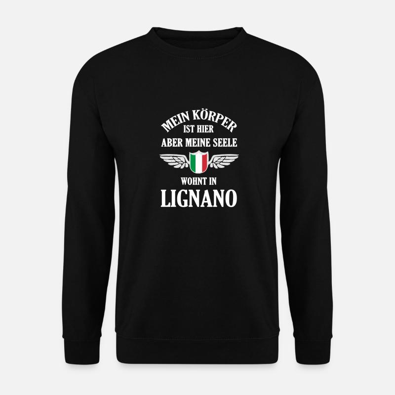 Lignano-Liebe – Endlose Strände und Meerträume - Unisex Pullover - Schwarz