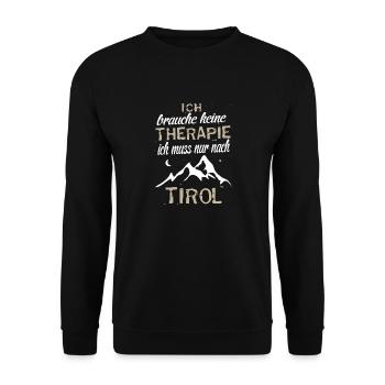 Tirol - Unisex Pullover - Schwarz - Vorne - Alina (178cm) & Michal (187cm)