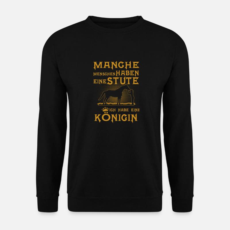 Stute / Pferdeliebe - Unisex Pullover - Schwarz