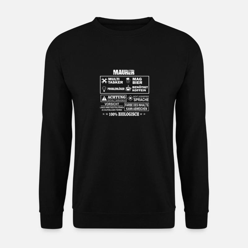 Maurer - Unisex Pullover - Schwarz
