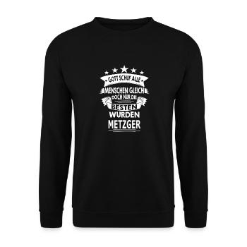 METZGER - Unisex Pullover - Schwarz - Vorne - Alina (178cm) & Michal (187cm)